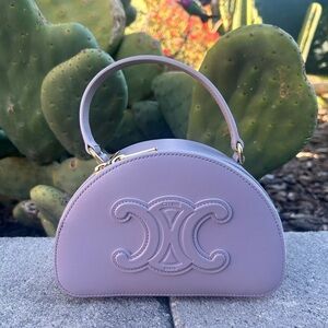 Celine Lavender Half Moon Mini Bag